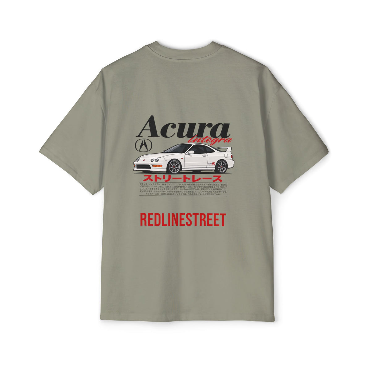 RedlineStreet Acura Integra Oversized T-Shirt