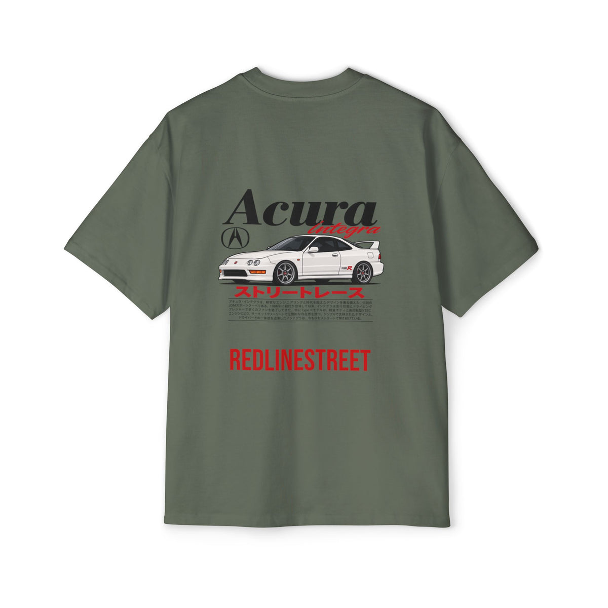 RedlineStreet Acura Integra Oversized T-Shirt