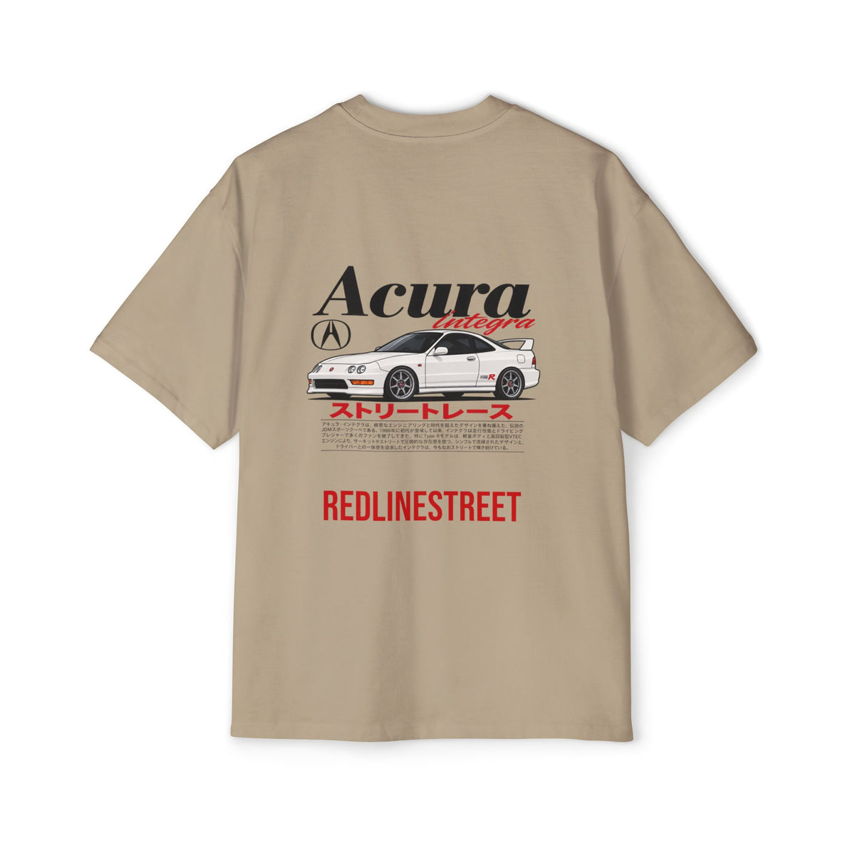 RedlineStreet Acura Integra Oversized T-Shirt