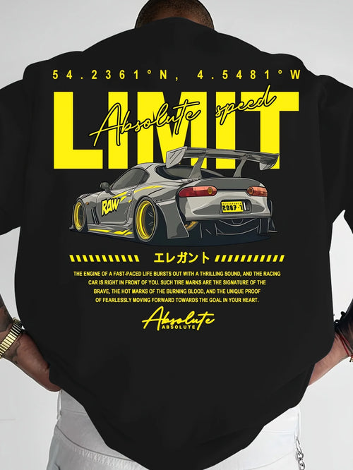 JDM Style Tuned Sports Car Print on Premium 100% Cotton Mens T Shirt Perfect for Summer Urban Car Culture
