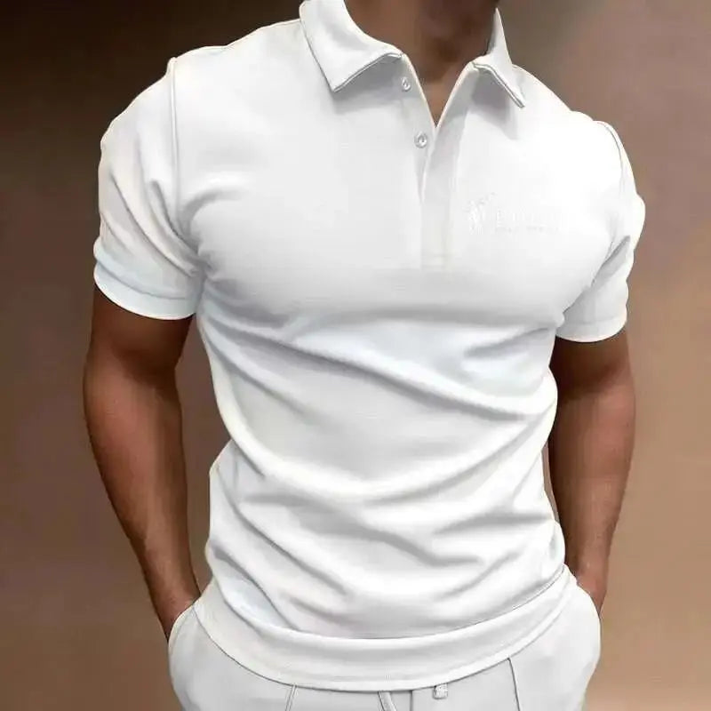 Men's Short Sleeved Shirt T-shirt Polo Shirt Cherry Blossom Pattern Printed Casual Style Loose Fit Daily Casual
