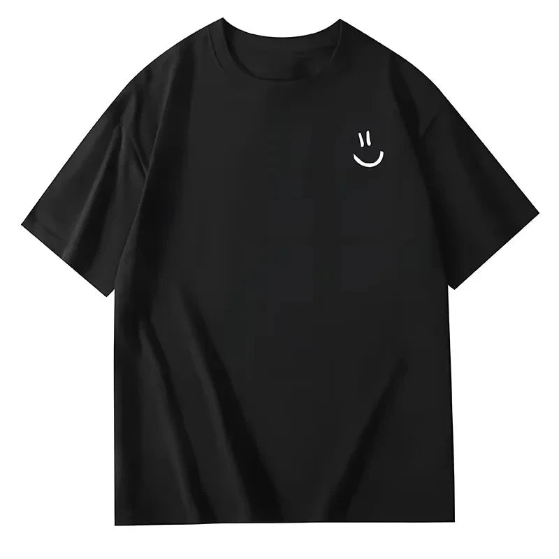 Japanese Kanji Out of Combat Power T Shirt Men Women Anime Game Funny Text Graphic Print Short Sleeve Cotton Casual Tops